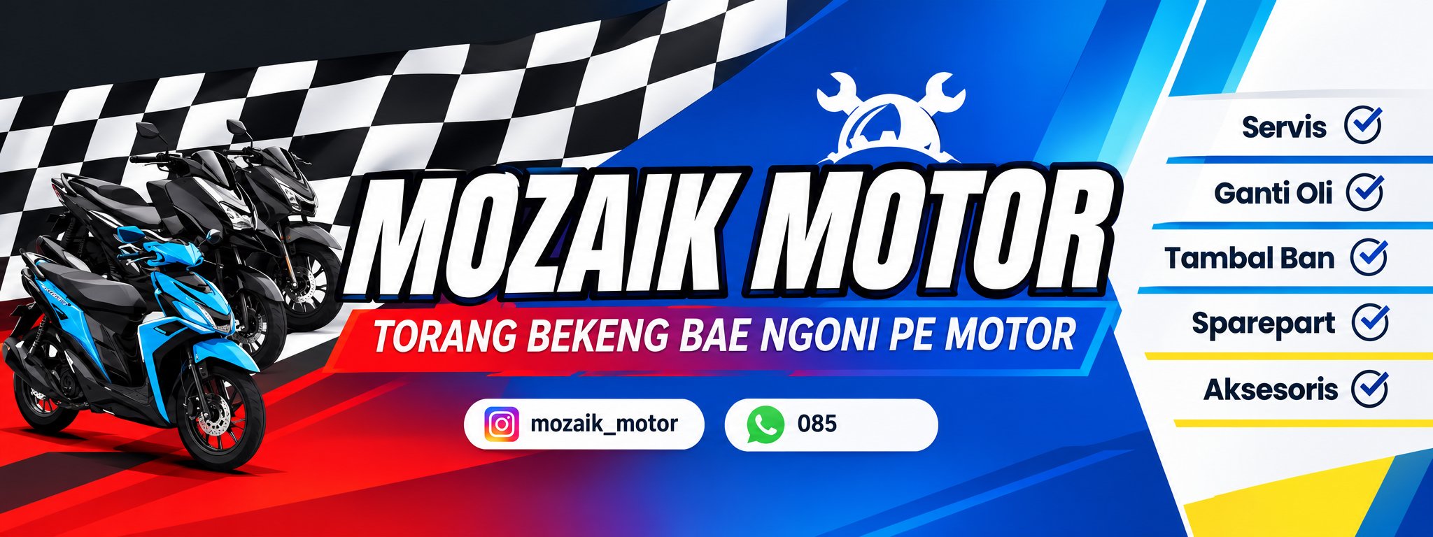 Mozaik Motor Racing Service Banner